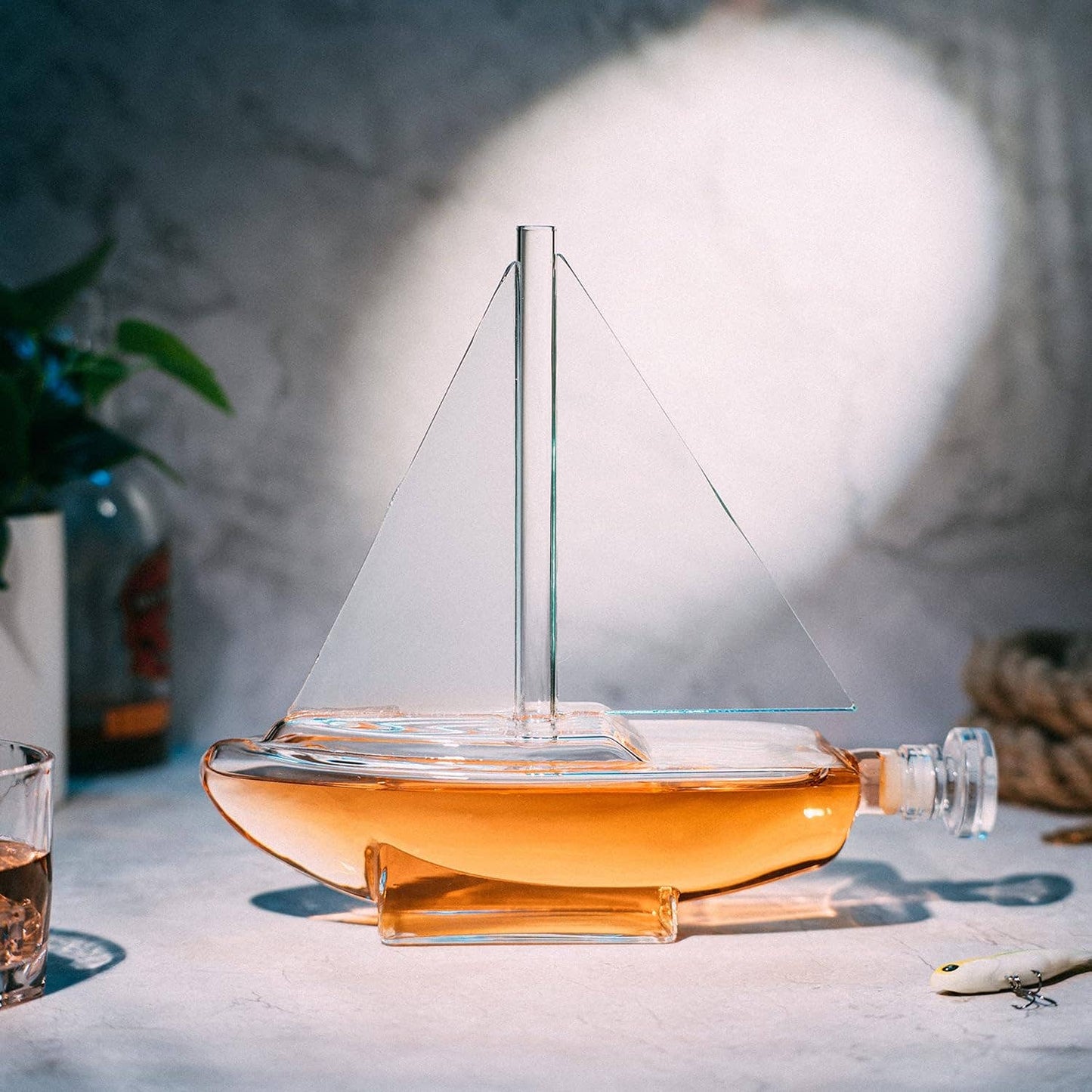 Sailboat Whiskey & Wine Decanter 750ml Set – Case of 3