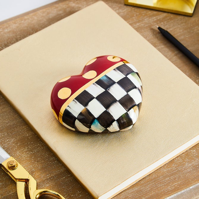 Dotty Heart Ceramic Decor