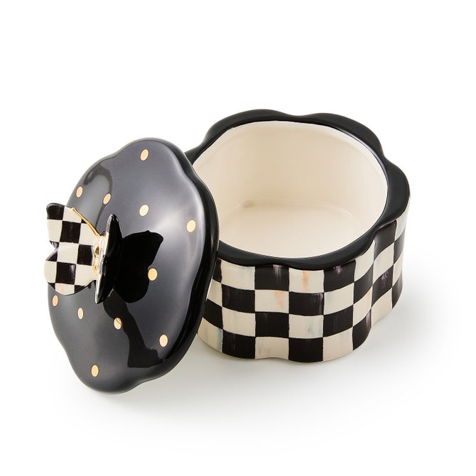 Courtly Check Butterfly Trinket Box