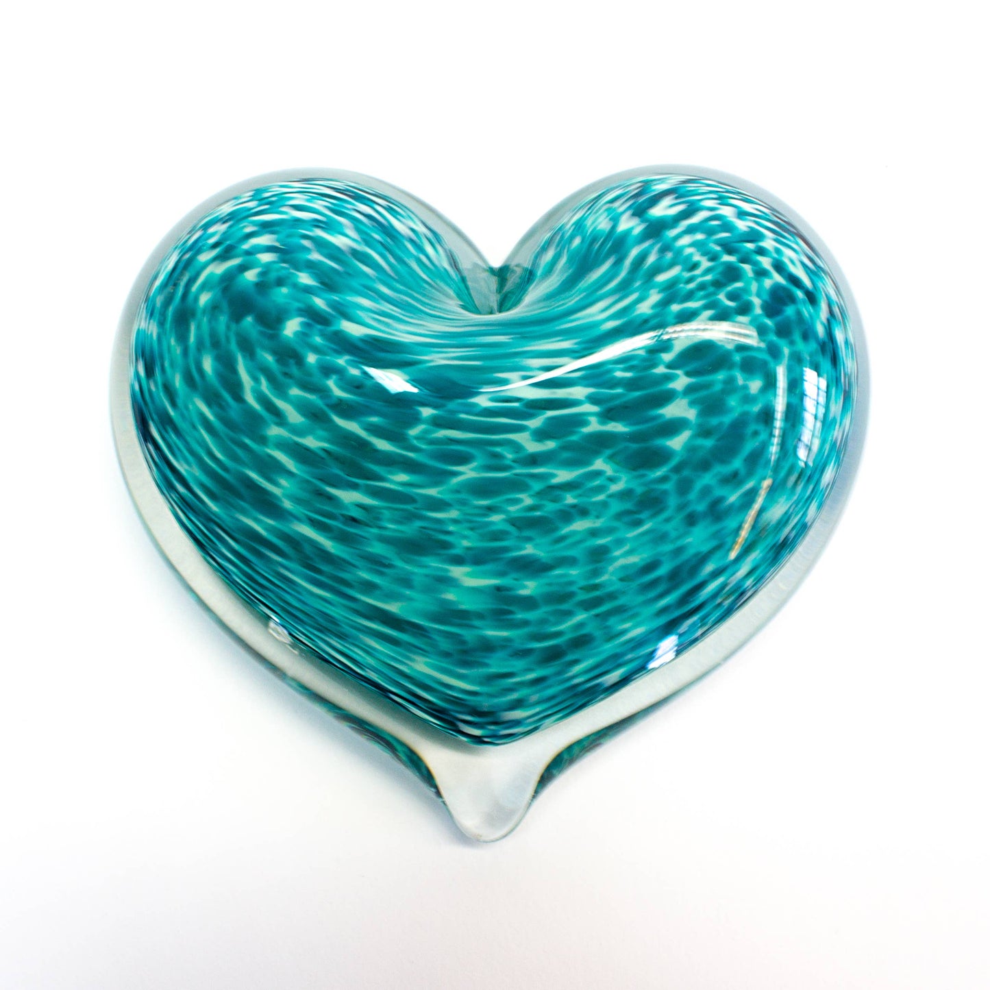 Heart Paperweight - Mint Julep