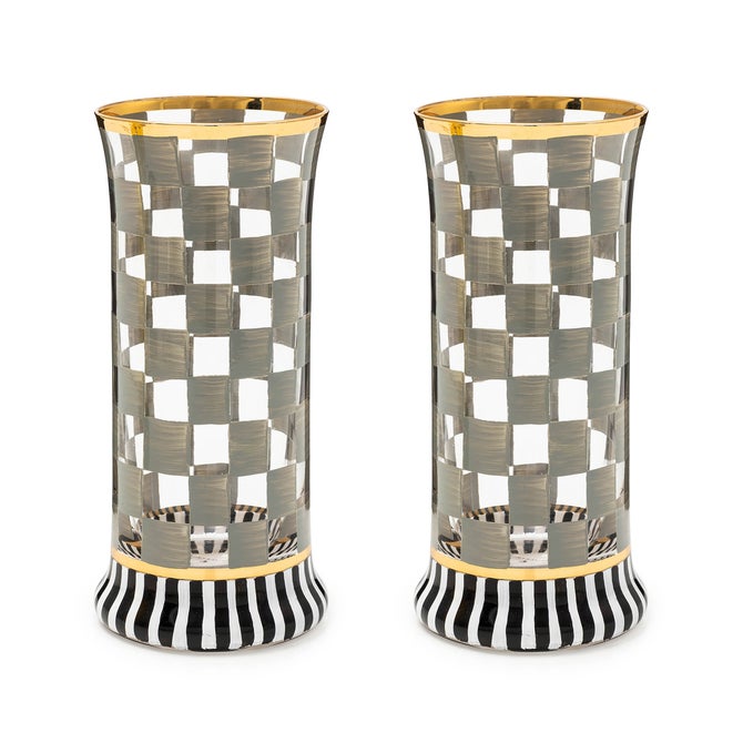 Carnival Black Tumbler Glass Set of 2