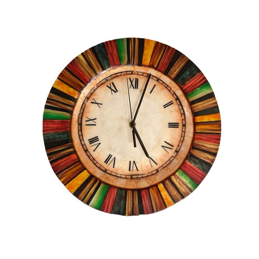 Multicolor Face Wall Clock