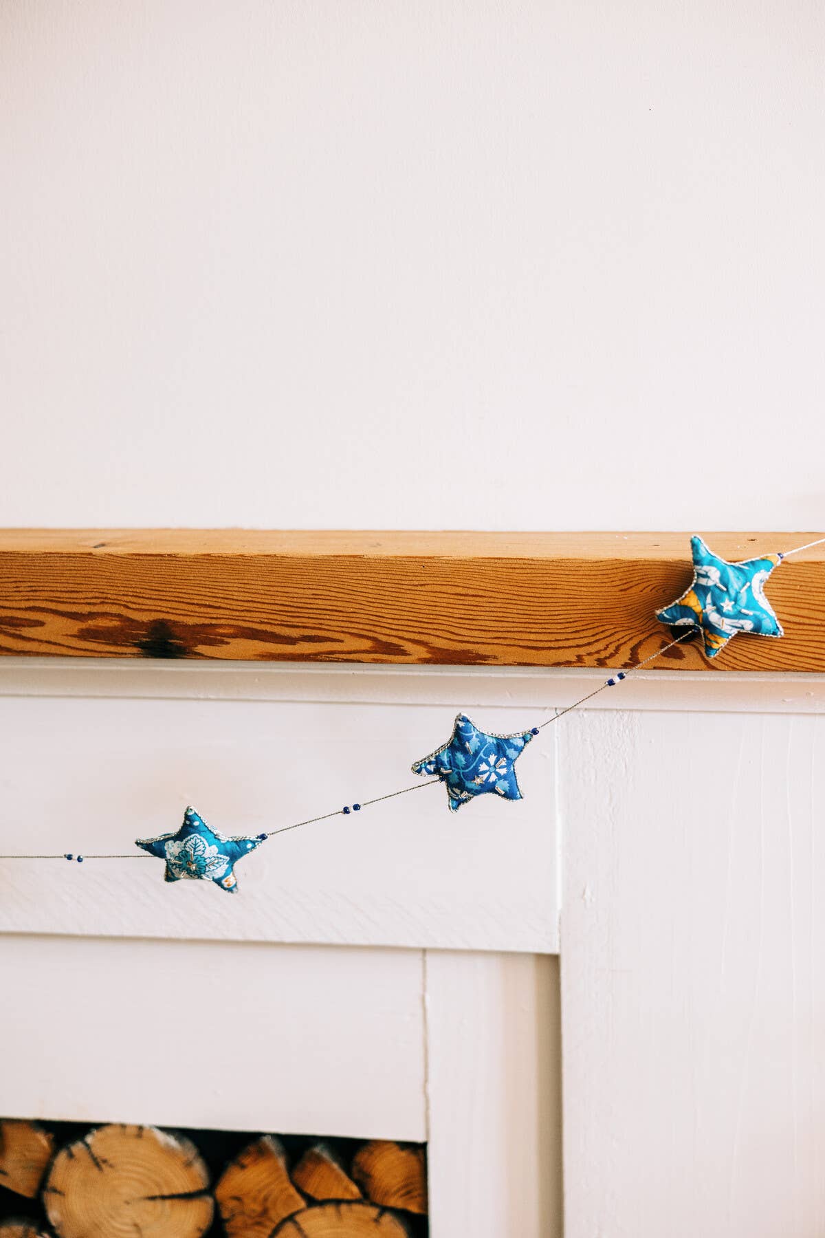 Embroidered Star Garland