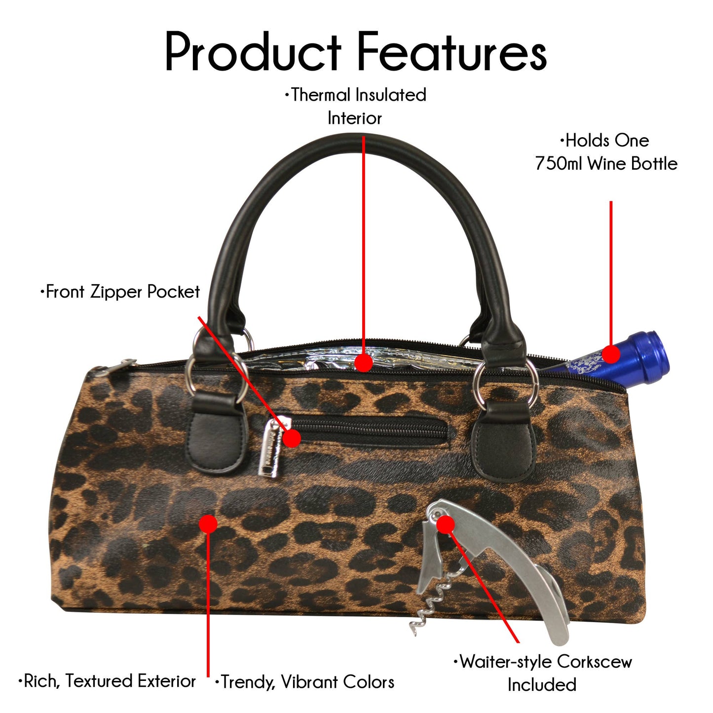 Wine Clutch | Wine Purse Safari Design