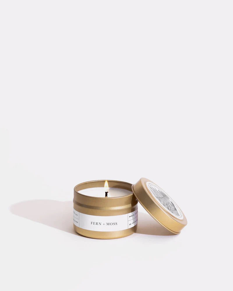 Fern + Moss Tin Travel Candle