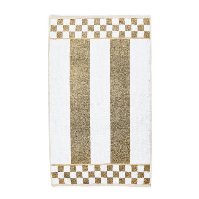 Mocha Stripe Hand Towel