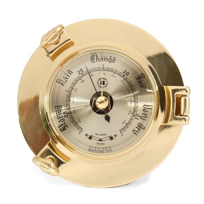 Brass Porthole Barometer