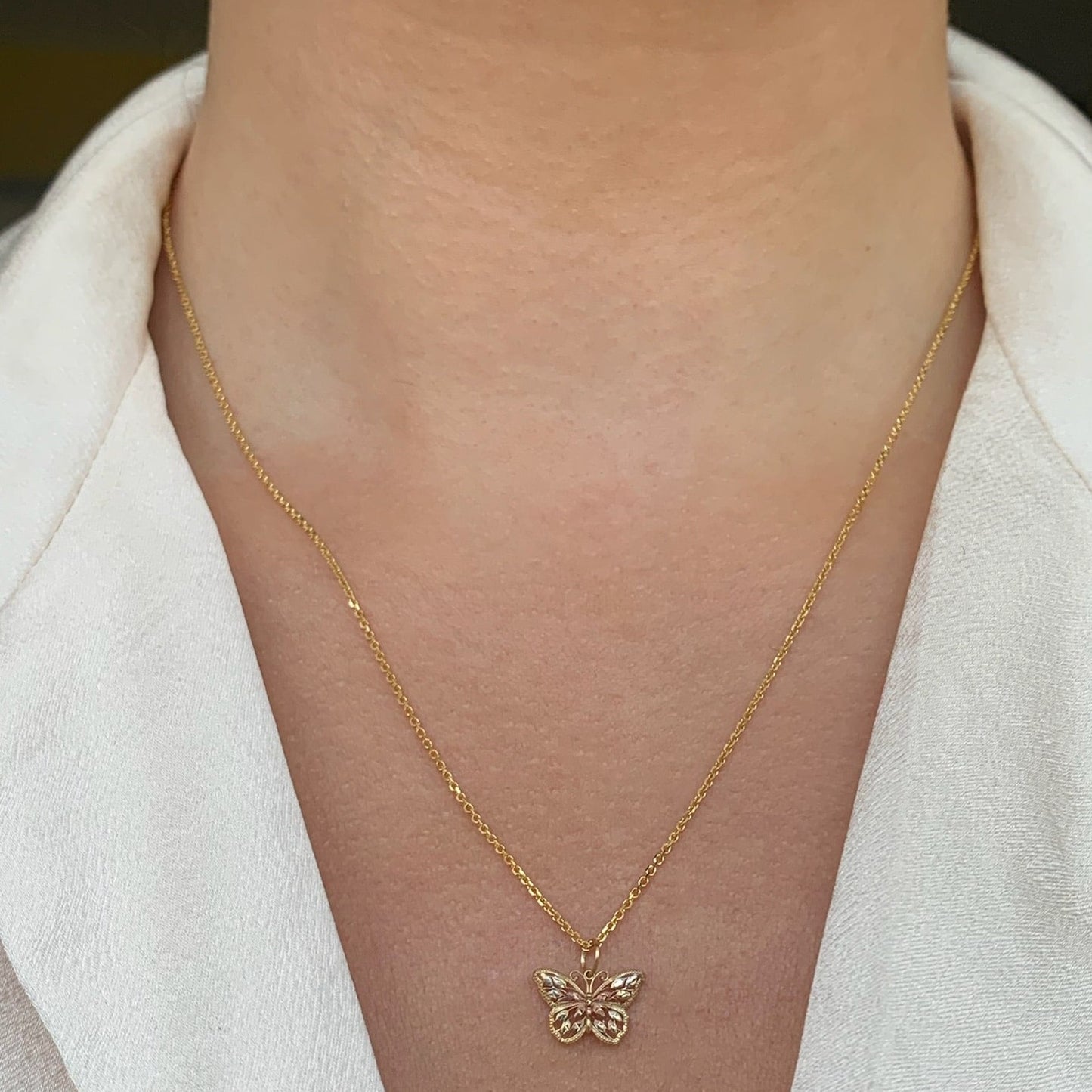 Mini Gold Butterfly Necklace
