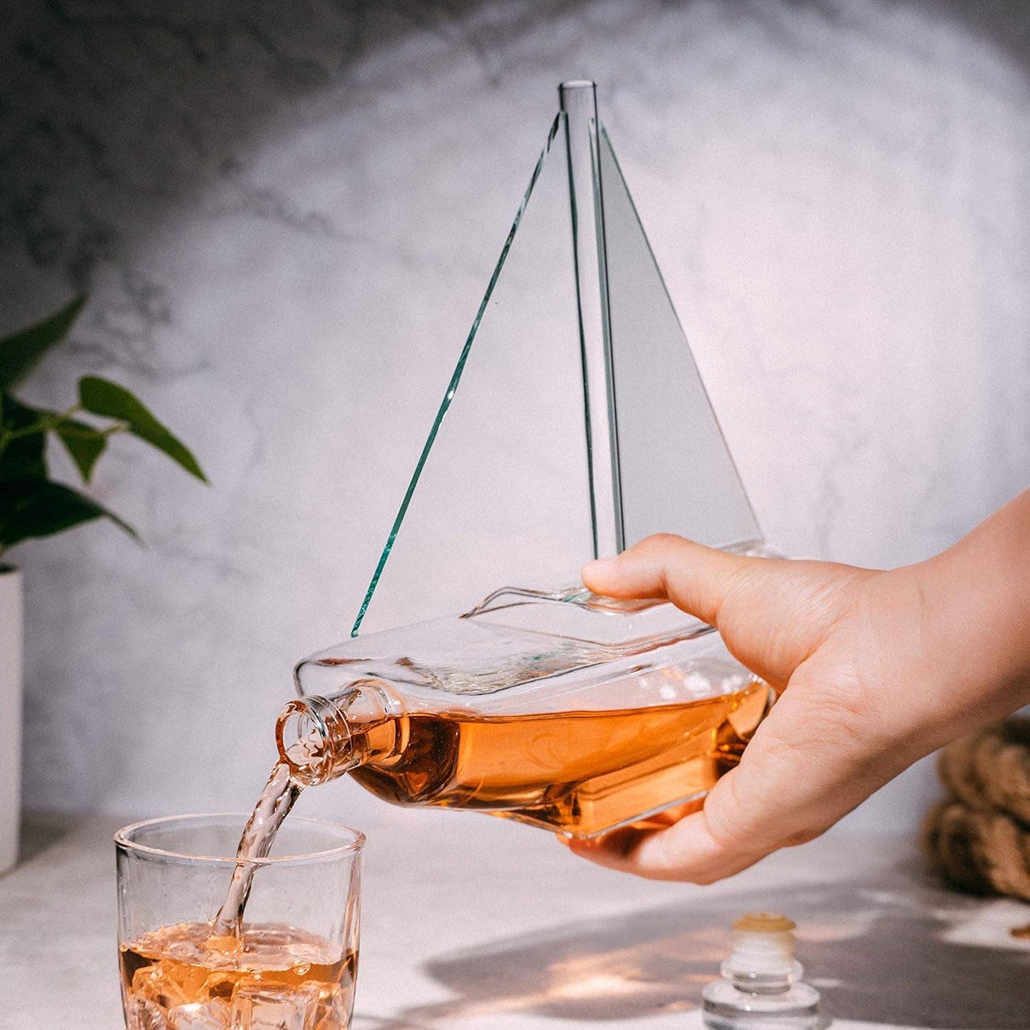 Sailboat Whiskey & Wine Decanter 750ml Set – Case of 3