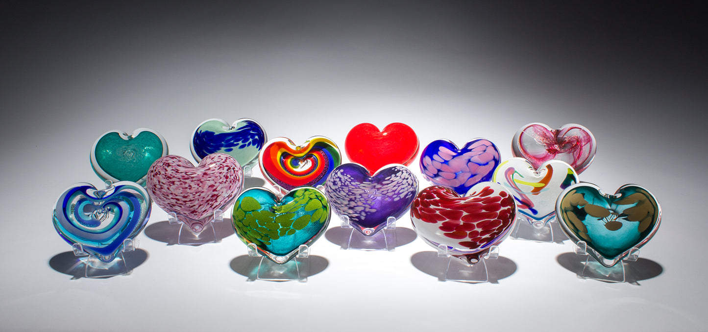 Heart Paperweight - Mint Julep