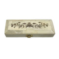 6-1/2" Scrimshaw Postage Stamp Bone Box