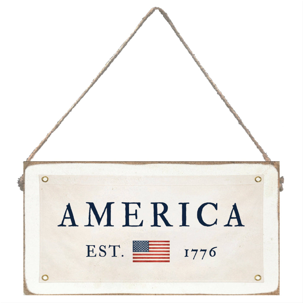 America Est 1776 Twine Sign