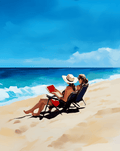 Beach Book Club 8”x10” Art Print