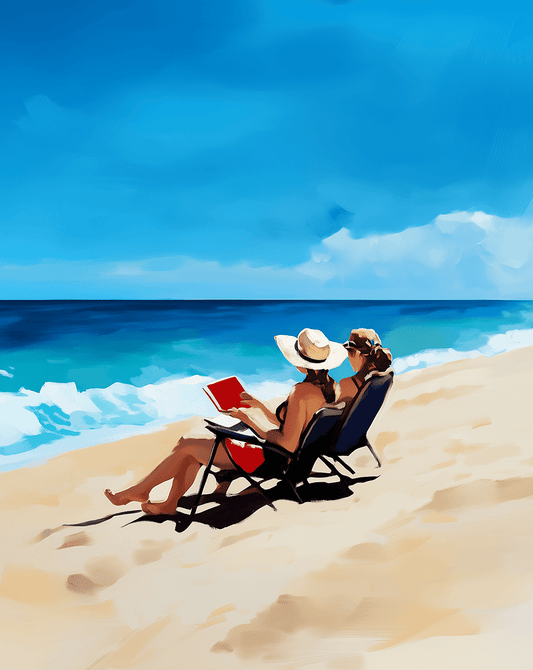 Beach Book Club 8”x10” Art Print