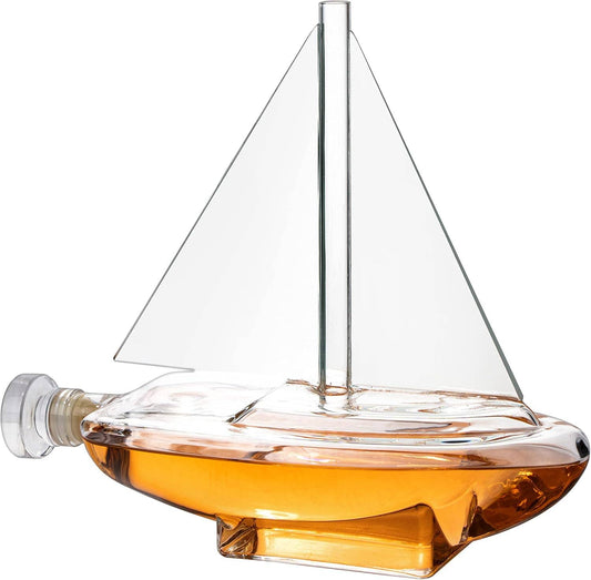 Sailboat Whiskey & Wine Decanter 750ml Set – Case of 3