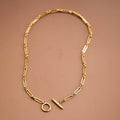 18K Gold PVD Plated Waterproof Stainless Steel Chain Necklace - 7477
