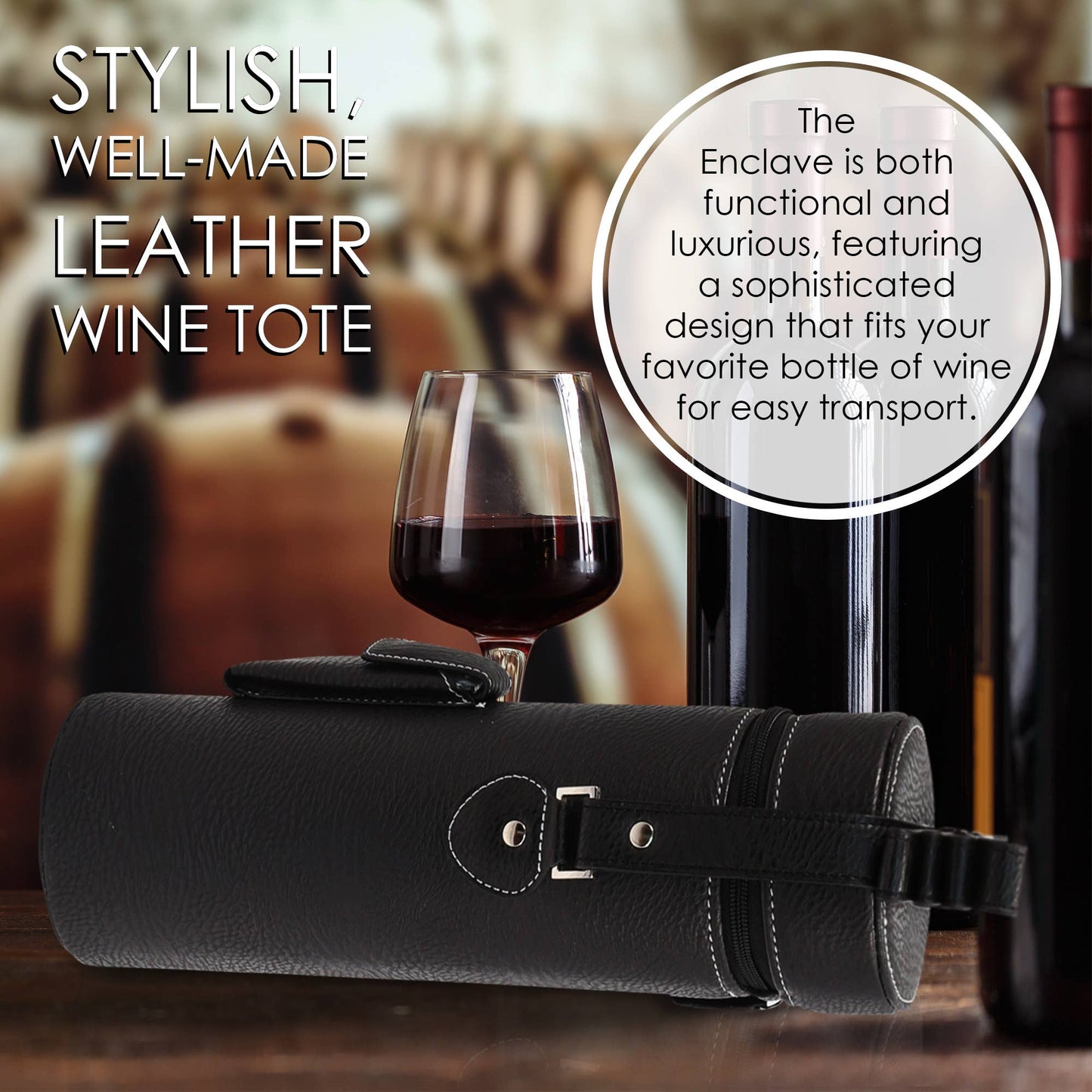 Enclave Wine Single Bottle Carrier