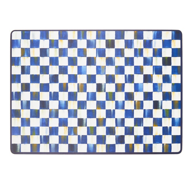 Royal Check Cork Back Placements