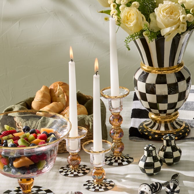 Courtly Check Small Candlestick