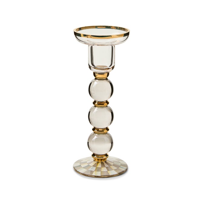 Check Glass Candlestick - Large