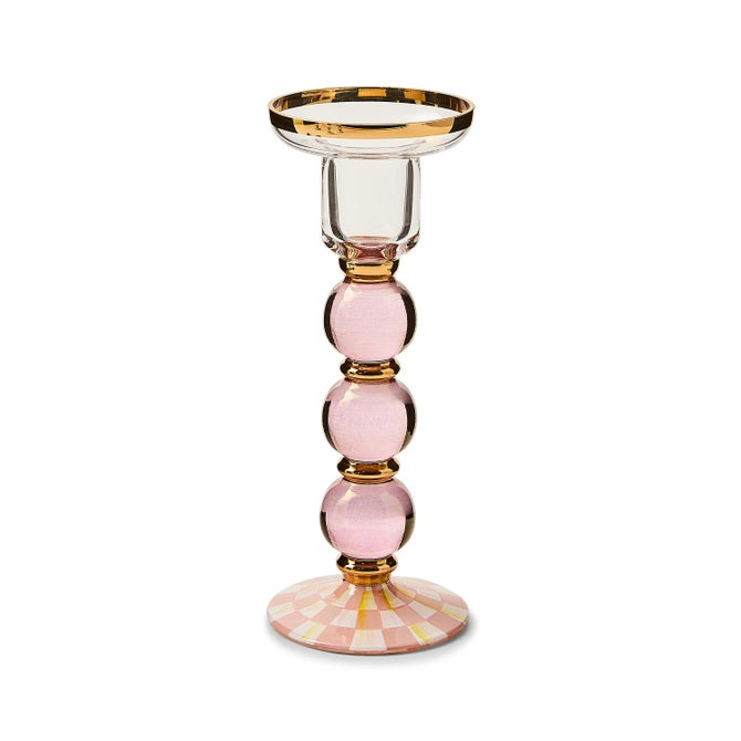 Check Glass Candlestick - Large
