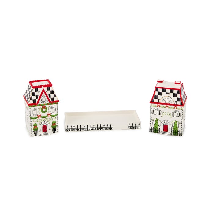 Holly Village Salt & Pepper Set
