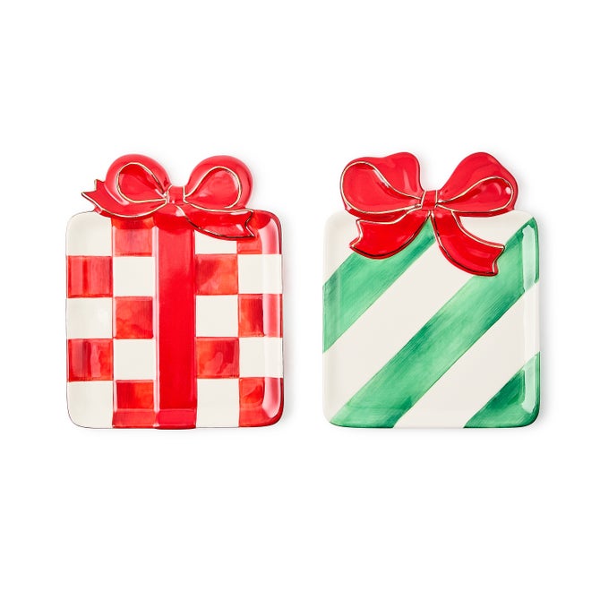 Check It Out Ceramic Dessert Plates