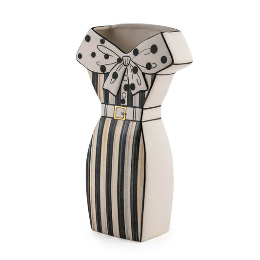 Mackenzie Childs Doodles Dress Vase