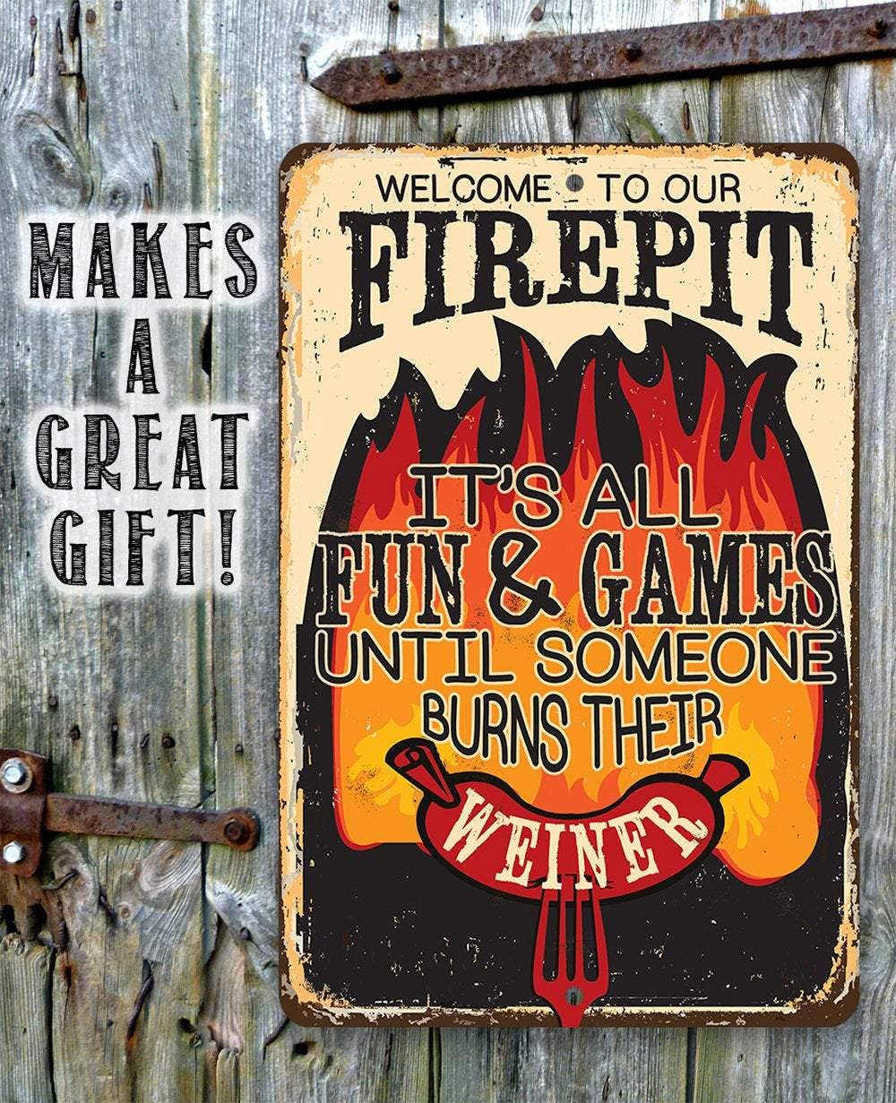 It's All Fun and Games - Metal Sign