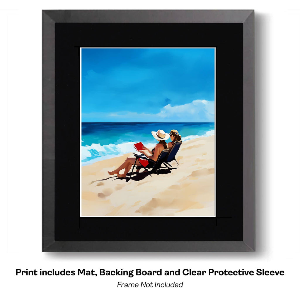 Beach Book Club 8”x10” Art Print
