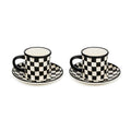 Courtly Check Espresso Cup & Saucer
