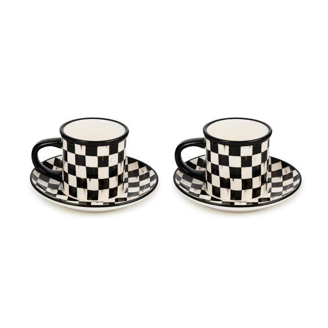 Courtly Check Espresso Cup & Saucer