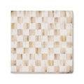 Mocha Check Dinner Paper Napkins