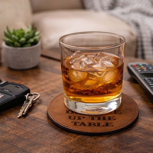 Union 6 Coaster Set with Holder in Color Multiple Options