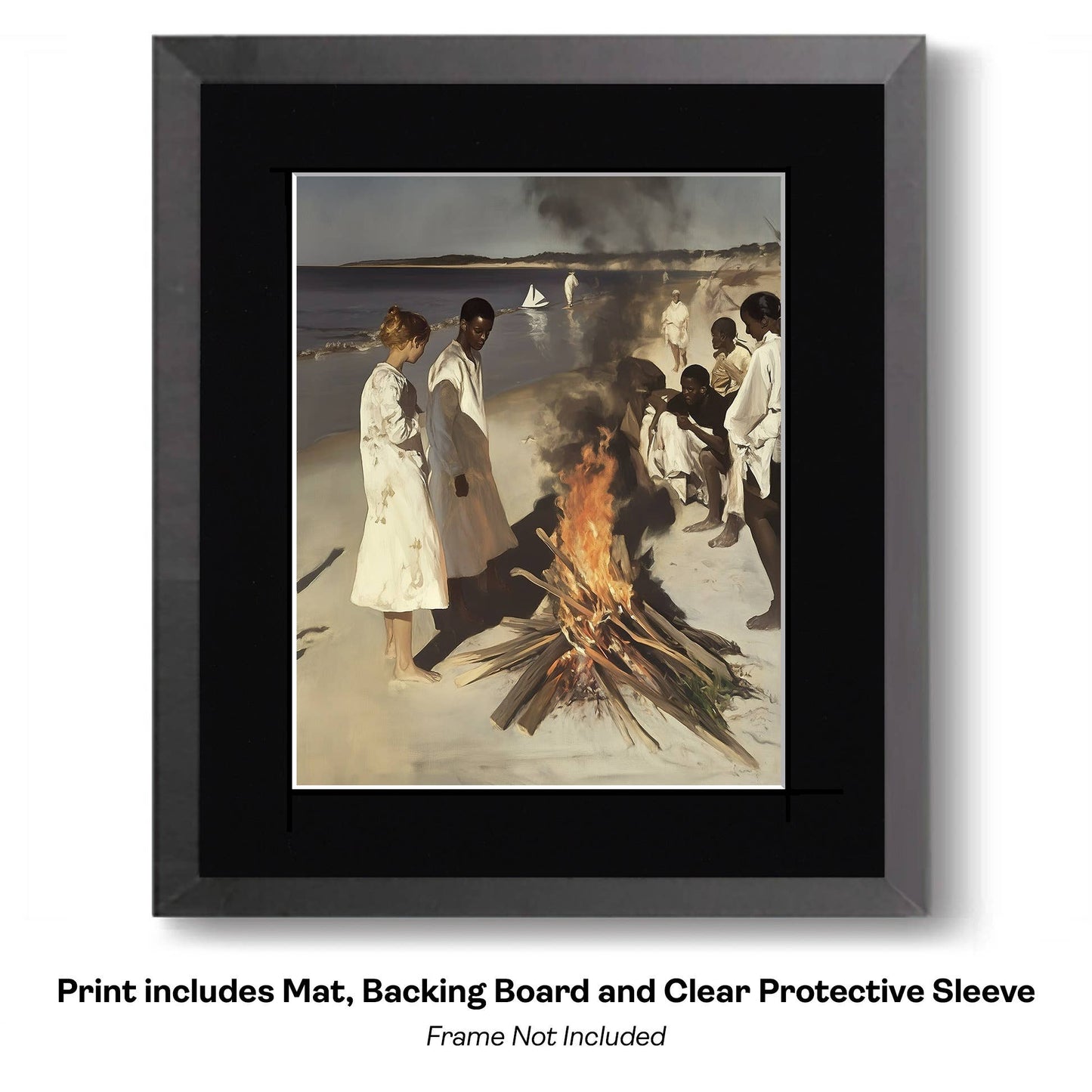 Classic Car Beach Bum  8”x10” Art Print