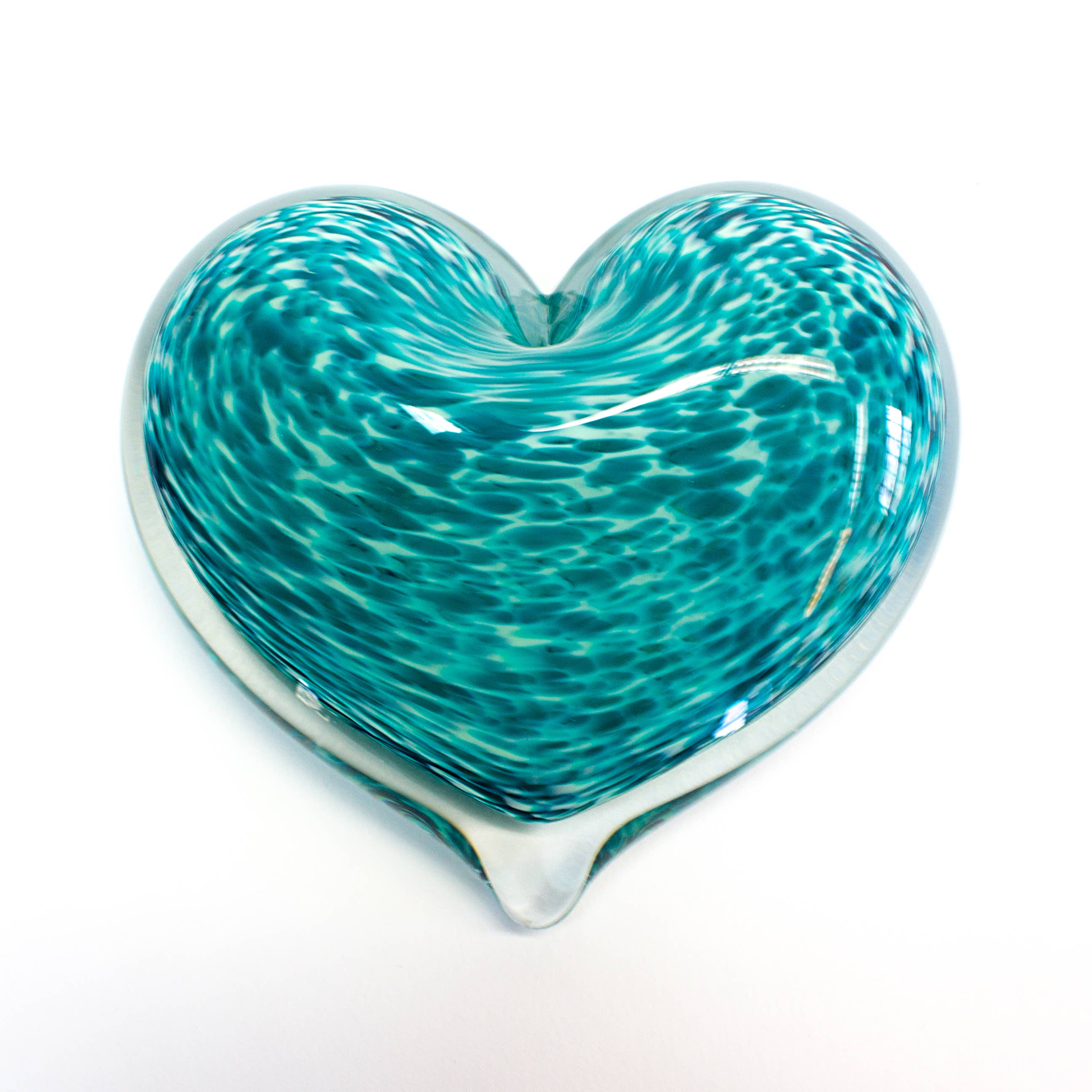 Heart Paperweight - Mint Julep