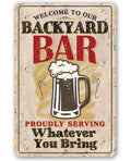 Bar Sign | Backyard Bar