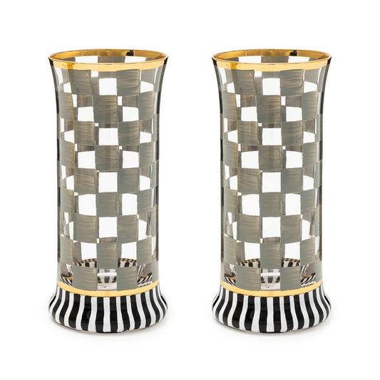 Carnival Black Tumbler Glass Set of 2