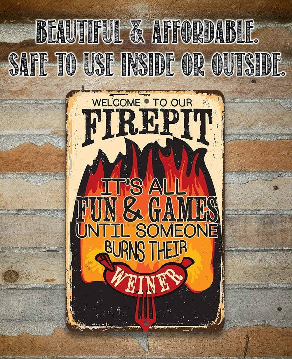 It's All Fun and Games - Metal Sign