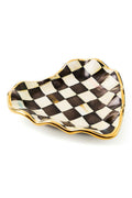 Courtly Check Fluted Heart Plate