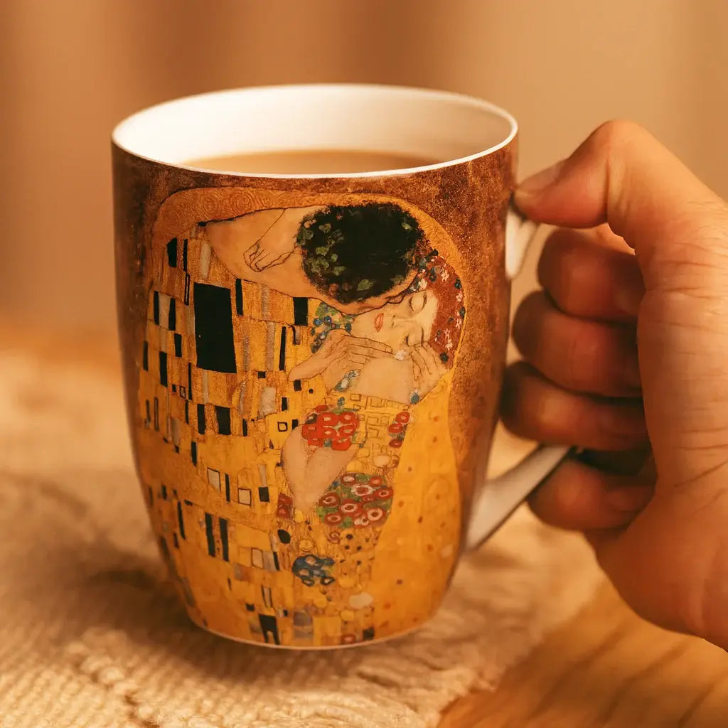 Klimt The Kiss Fine Bone China Latte Mug | Gift Boxed