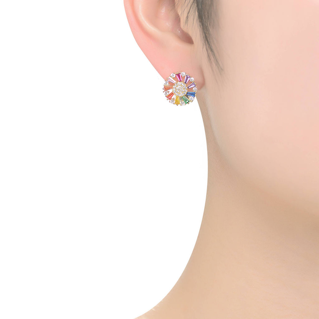 Sterling Silver Cubic Zirconia Earrings(4134)