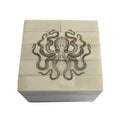 3-1/4"  Octopus White Bone Box