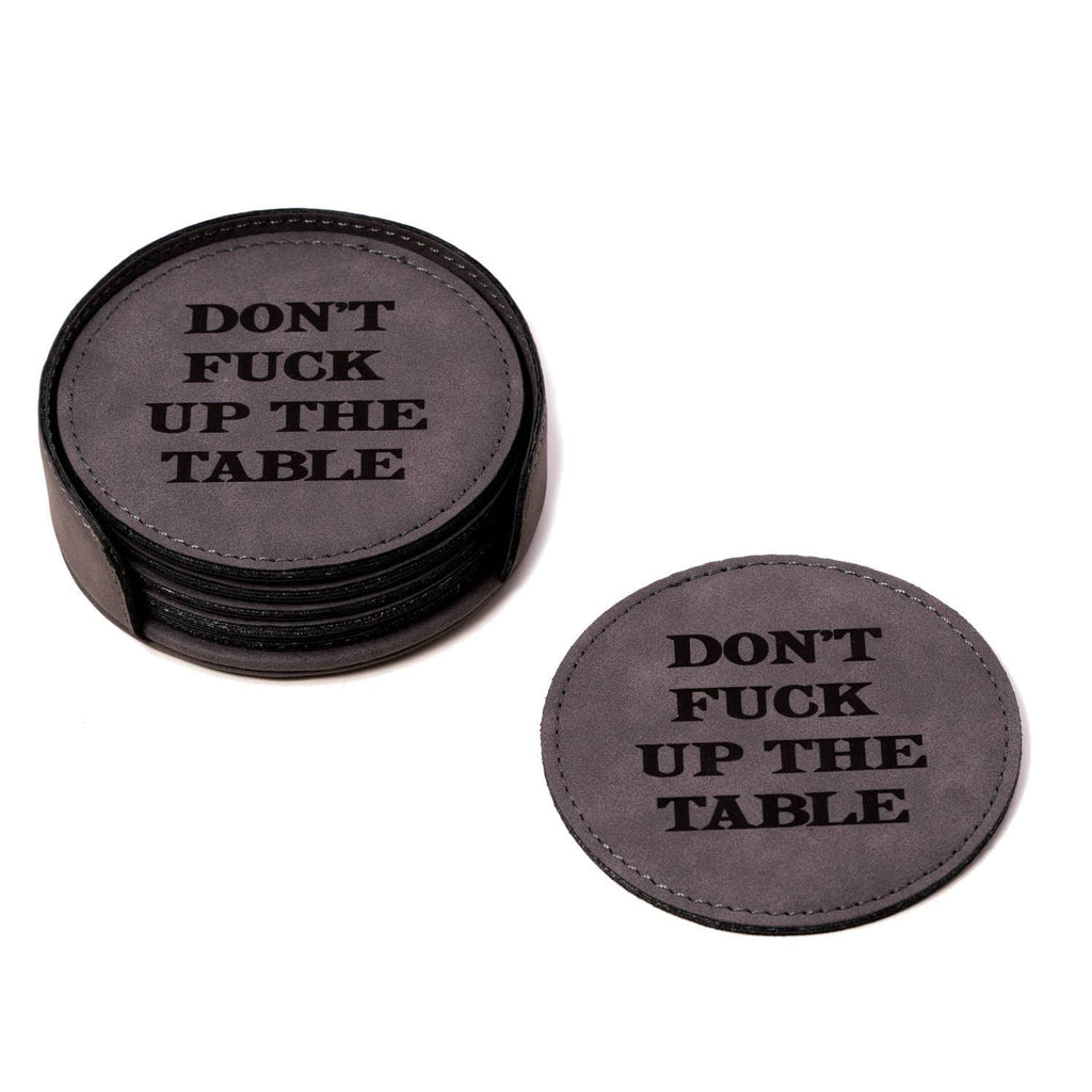 Union 6 Coaster Set with Holder in Color Multiple Options