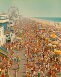 Vintage 1950's Beach Boardwalk 8”x10” Art Print