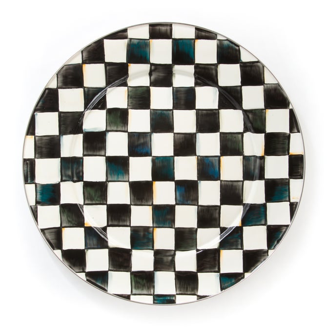 Courtly Check Round Tray