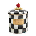 Courtly Check Enamel Canister - Small