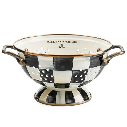 Courtly Check Enamel Colander - Small