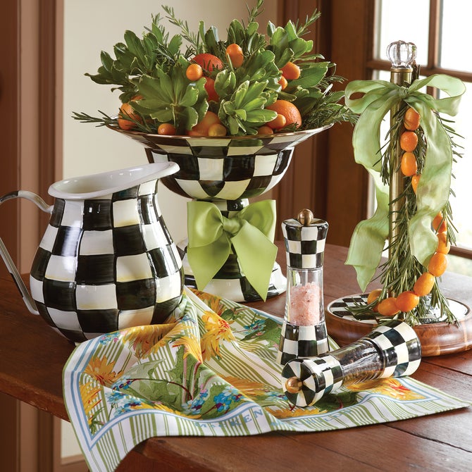 Courtly Check Round Pitcher