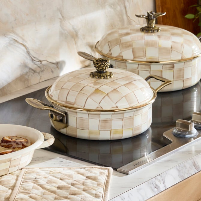 Mocha Check 3 Qt. Casserole 5 out of 5 Customer Rating $249.95